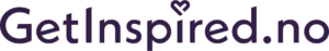 The purple Getinspired logo on white background