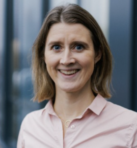 Portrait of woman in pink shirt