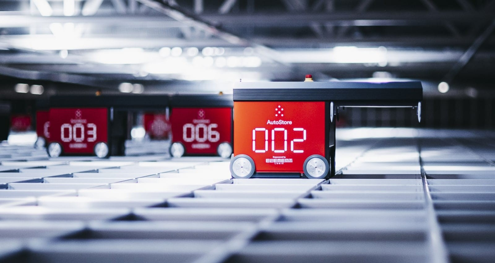 autostore robot with the number 002