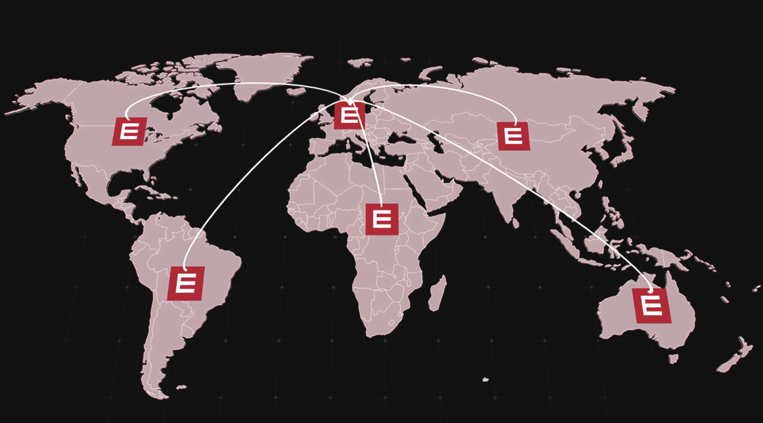 Mapa expansión mundial de AutoStore a todos los continentes