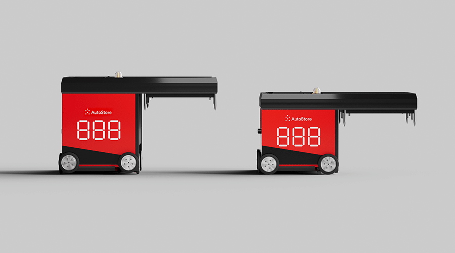 3D Darstellung von AutoStore Robotern R5 Pro und R5+ Pro