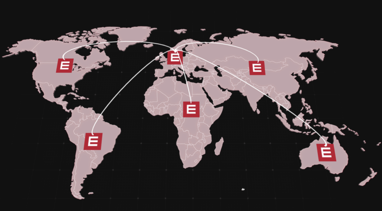 Element Logic visualisatie van Wereldwijde AutoStore distributie