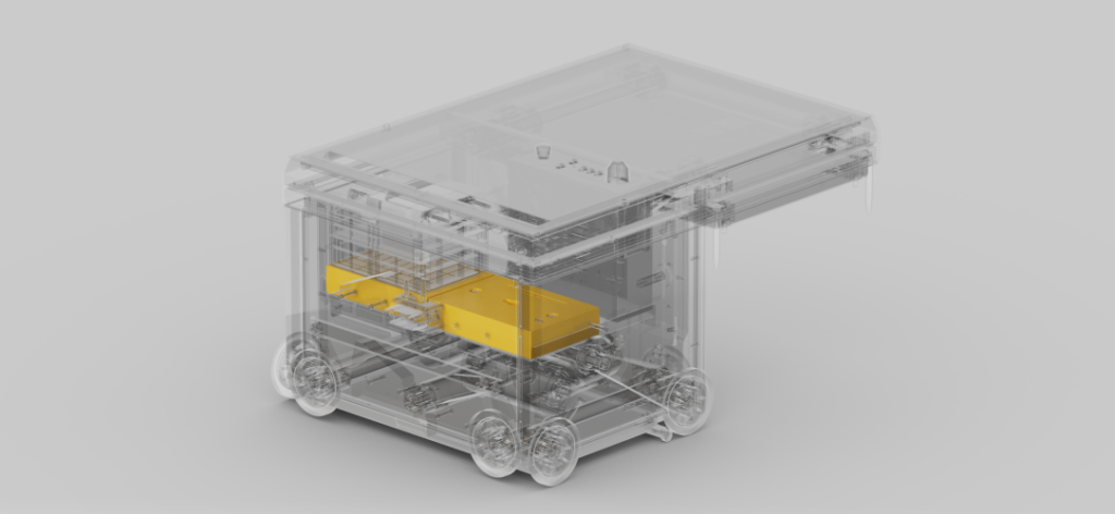 inside of an r5 pro autostore robot